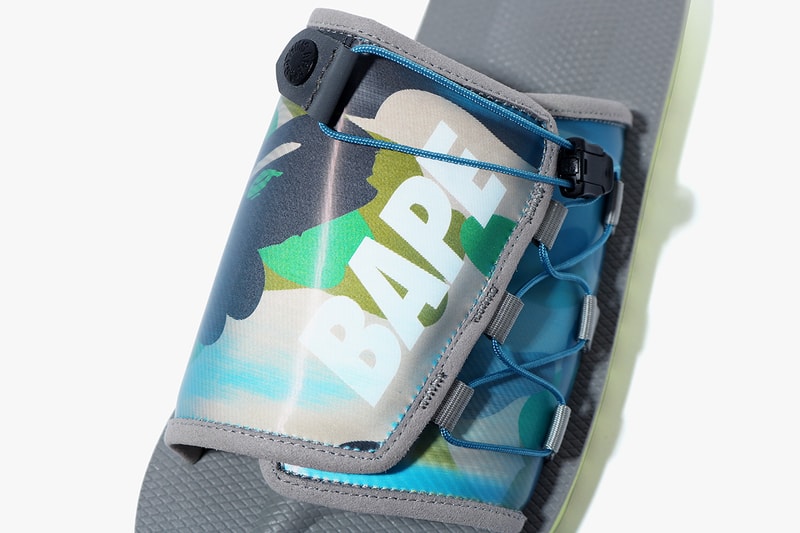BAPE x Suicoke SS20 DAO Sandal Collaboration moto spring summer 2020 kids sizes adult may 23 release date price holographic lenticular
