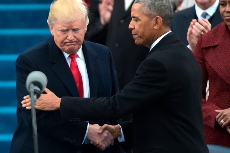 donald trump barack obama white house portrait unveiling