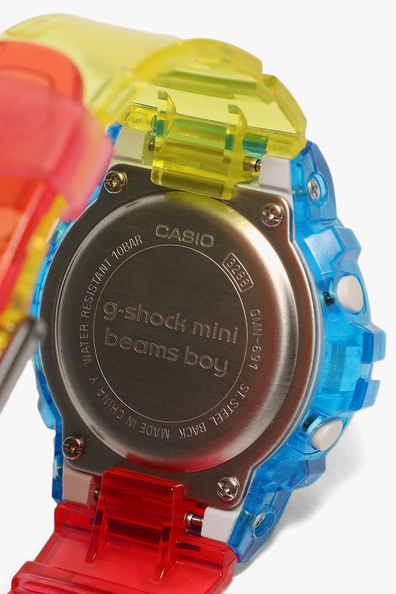BEAMS BPR, Boy x G-SHOCK DW-5600, GMN-691 watches spring summer 2020 collaboration timepieces mini exclusive 5600BEAMS20-8JR GMN-691 june july release date japan