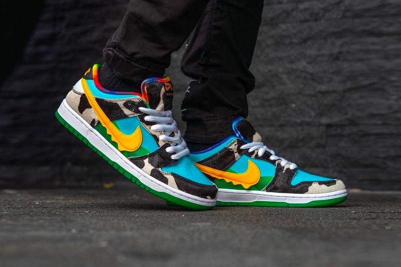 Ben & Jerrys Nike SB Dunk Chunky Dunky Low On Foot Look Release Date Info CU3244-100