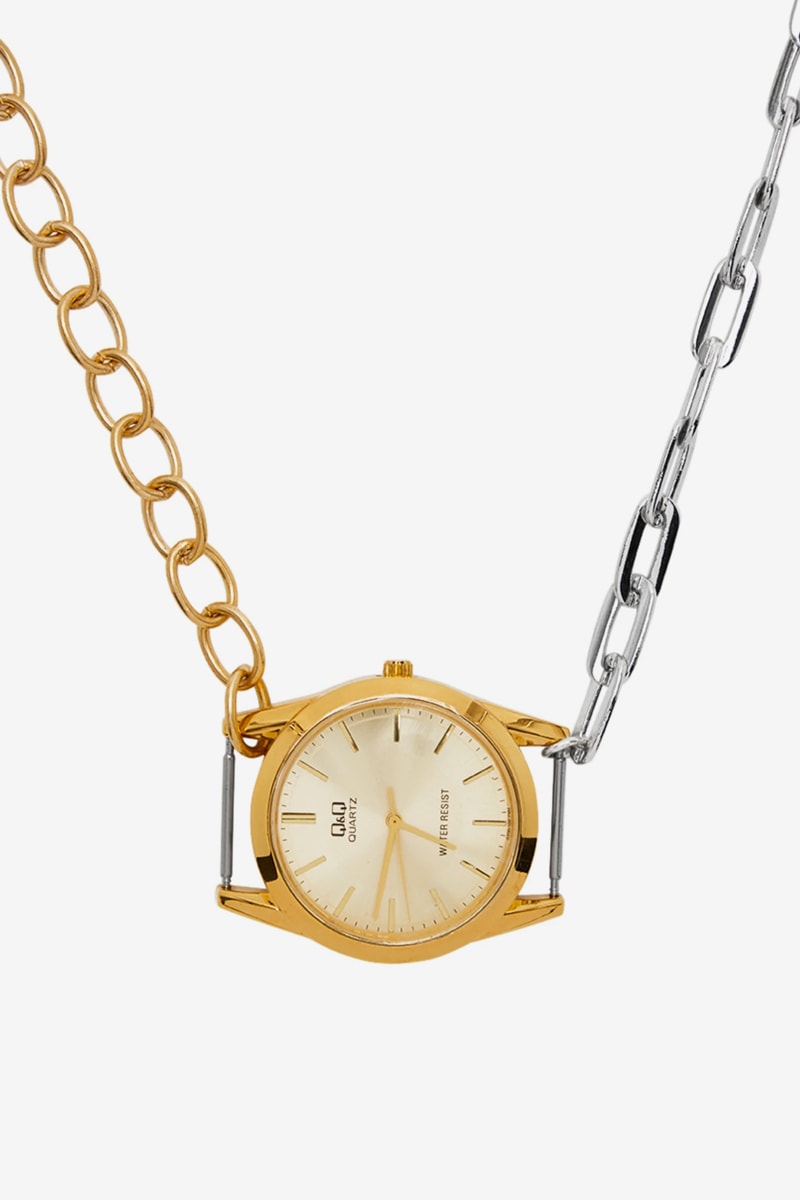 BLESS Materialmix Necklace Release SSENSE Silver Gold Buy Info Price Q&Q