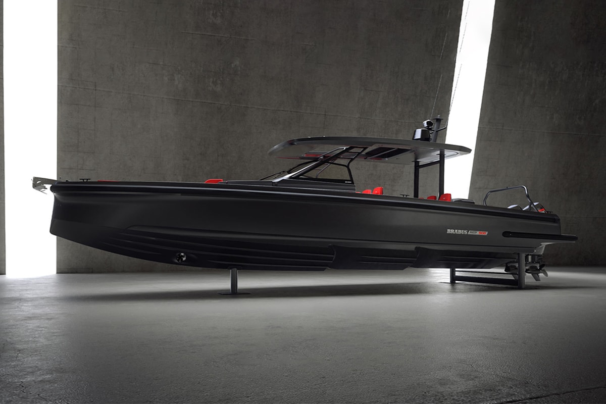 brabus marine shadow 900 horsepower black ops limited edition speedboat boats sailing 