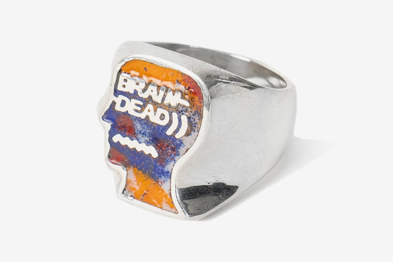 Brain Dead x Jason Le Compte Enamel Ring Venice Vitreous Enamel Silver Jewelry rings Kyle Ng Accessories 