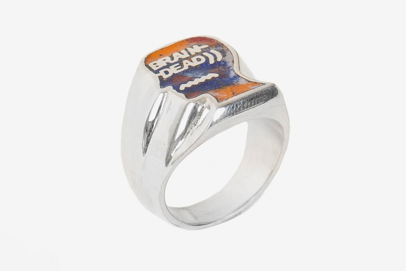 Brain Dead x Jason Le Compte Enamel Ring Venice Vitreous Enamel Silver Jewelry rings Kyle Ng Accessories 