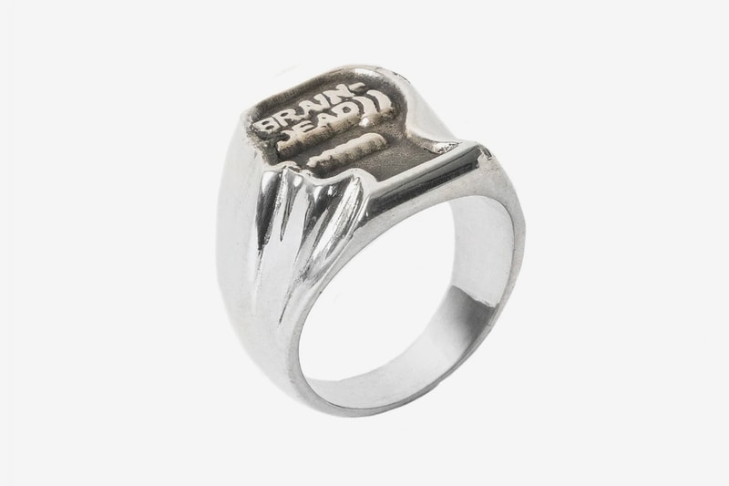 Brain Dead x Jason Le Compte Enamel Ring Venice Vitreous Enamel Silver Jewelry rings Kyle Ng Accessories 