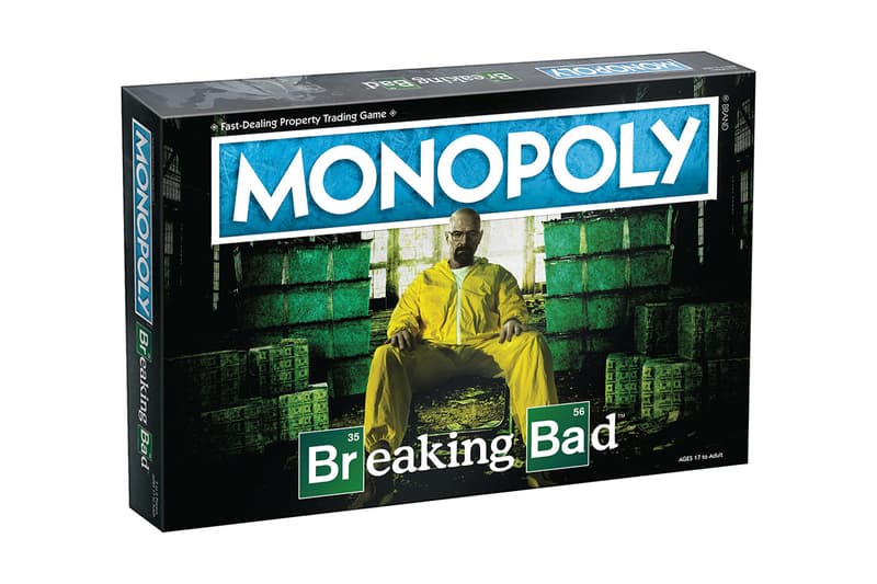 Breaking Bad Monopoly Board Game Hasbro Heisenberg Hat Tio Bell Money Barrel Gas Mask Pink Teddy Bear RV tent houses SuperLabs Walter White