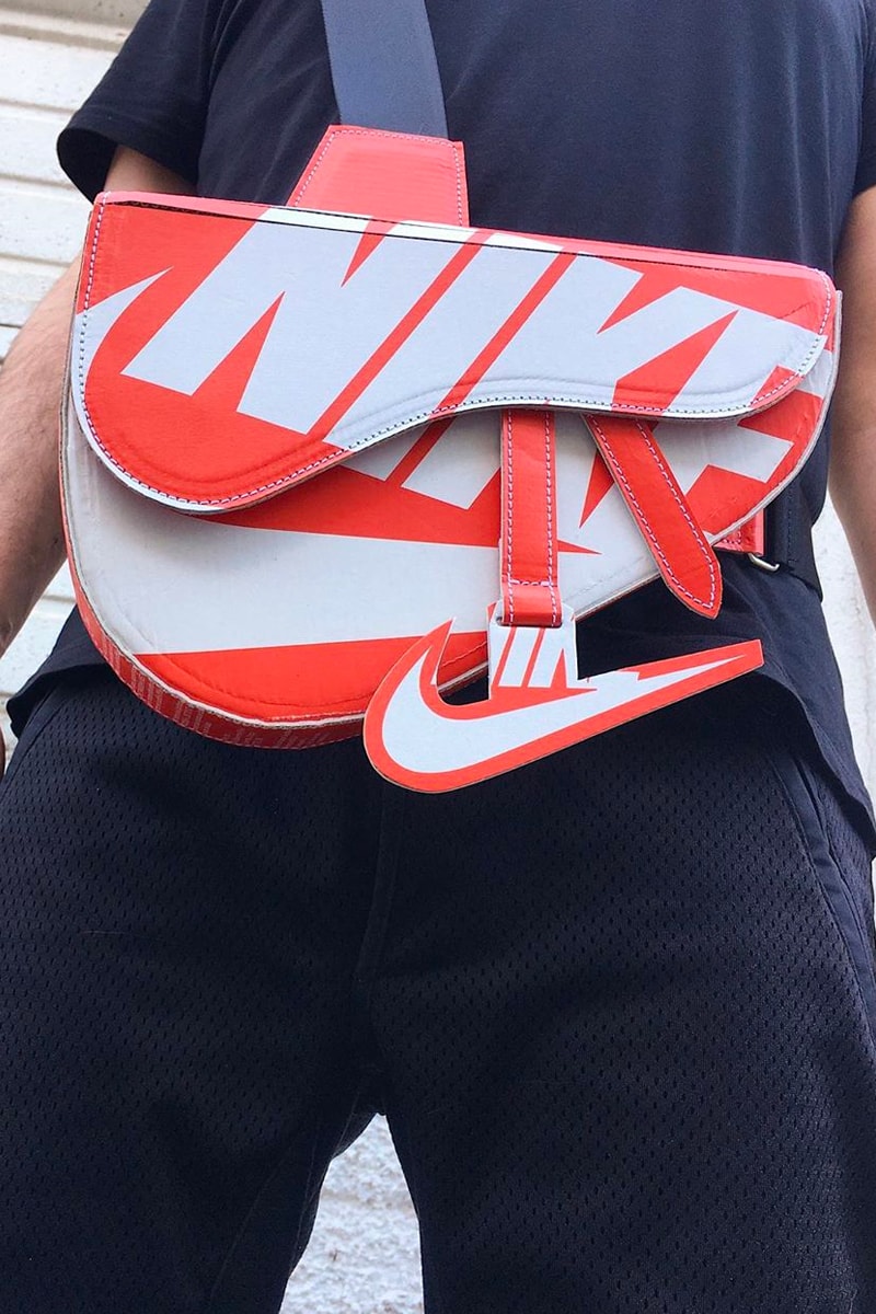 camera60studio Nike Shoebox Dior Saddle bag Custom Info Matteo Bastiani Chiara Rivituso