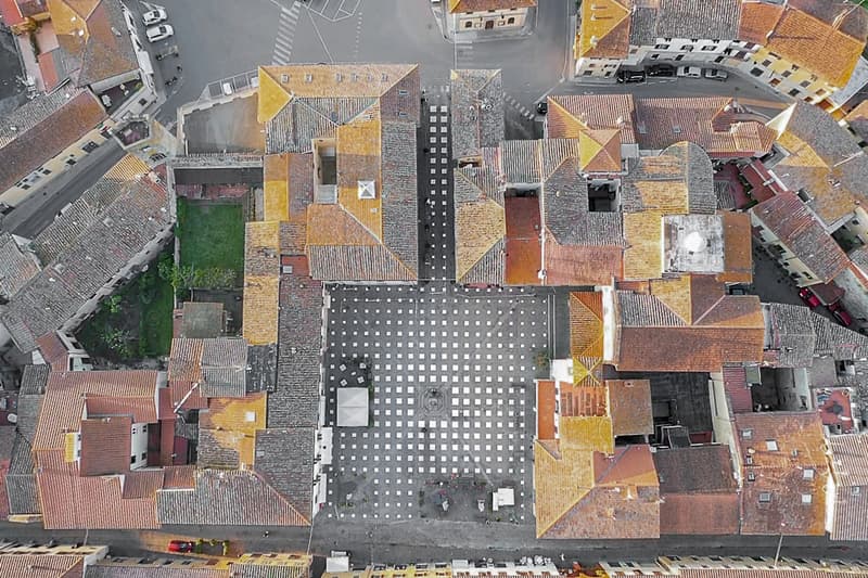 caret studio social distancing installation stodistante public spaces italy florence