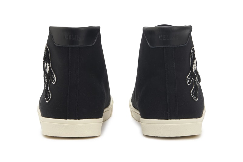 Celine Blank Mid Lace-Up Sneaker With Toe-Cap in Canvas Calfskin shoes footwear kicks luxury sneakers premium André Butzer