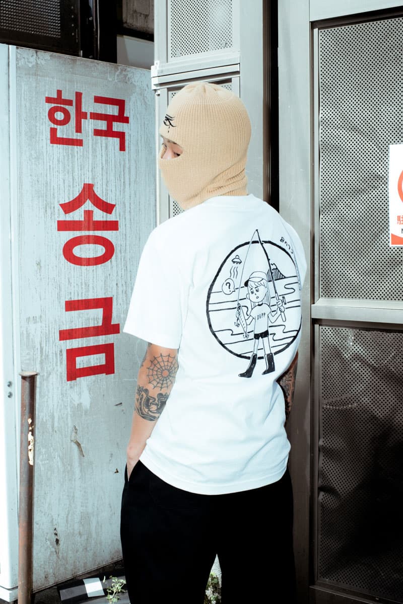 DEPP TOKYO x Chaos Fishing Club Capsule Release Tokyo Bass Lure Trout fishing landing net shirts tees fashion Skateboarding Japan