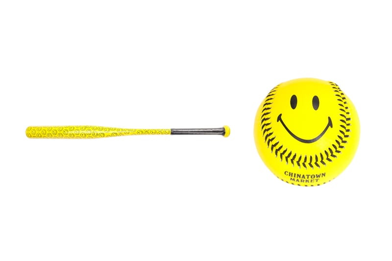Chinatown Market Applies Smileys to a Baseball and Bat
