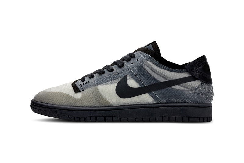 comme des garcons nike dunk low black monogram print release information buy cop purchase details paris fashion week september 2019 men's women's sizing