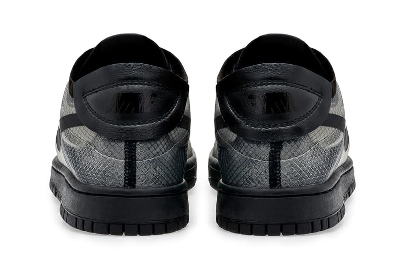 comme des garcons nike dunk low black monogram print release information buy cop purchase details paris fashion week september 2019 men's women's sizing