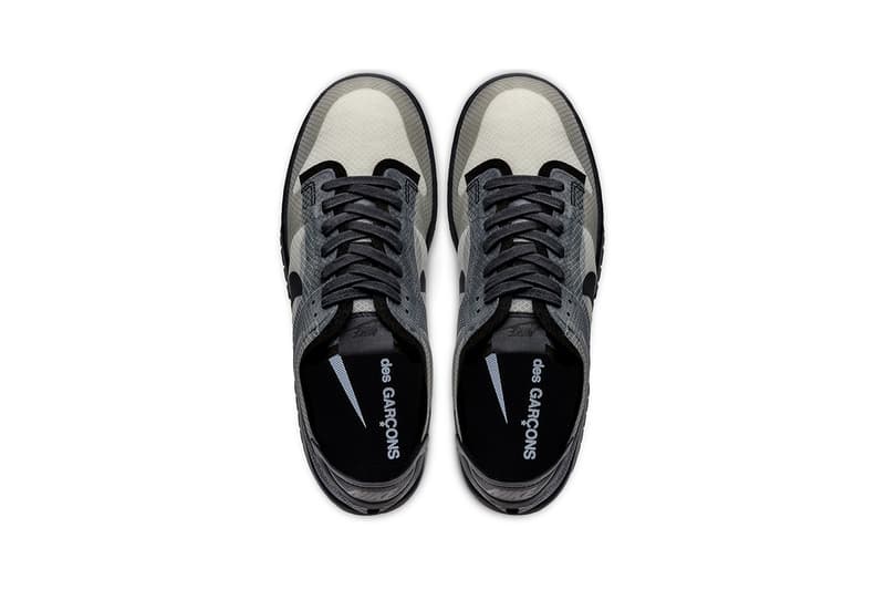 comme des garcons nike dunk low black monogram print release information buy cop purchase details paris fashion week september 2019 men's women's sizing