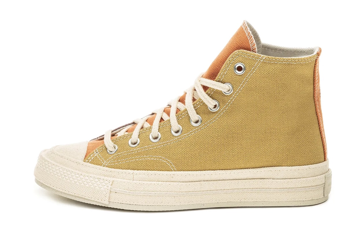 converse chuck 70 renew sustainable chuck 70 hi ox tri color mellow rose plein air egret 167772C prarie sand noble grey 167767C release date info photos price