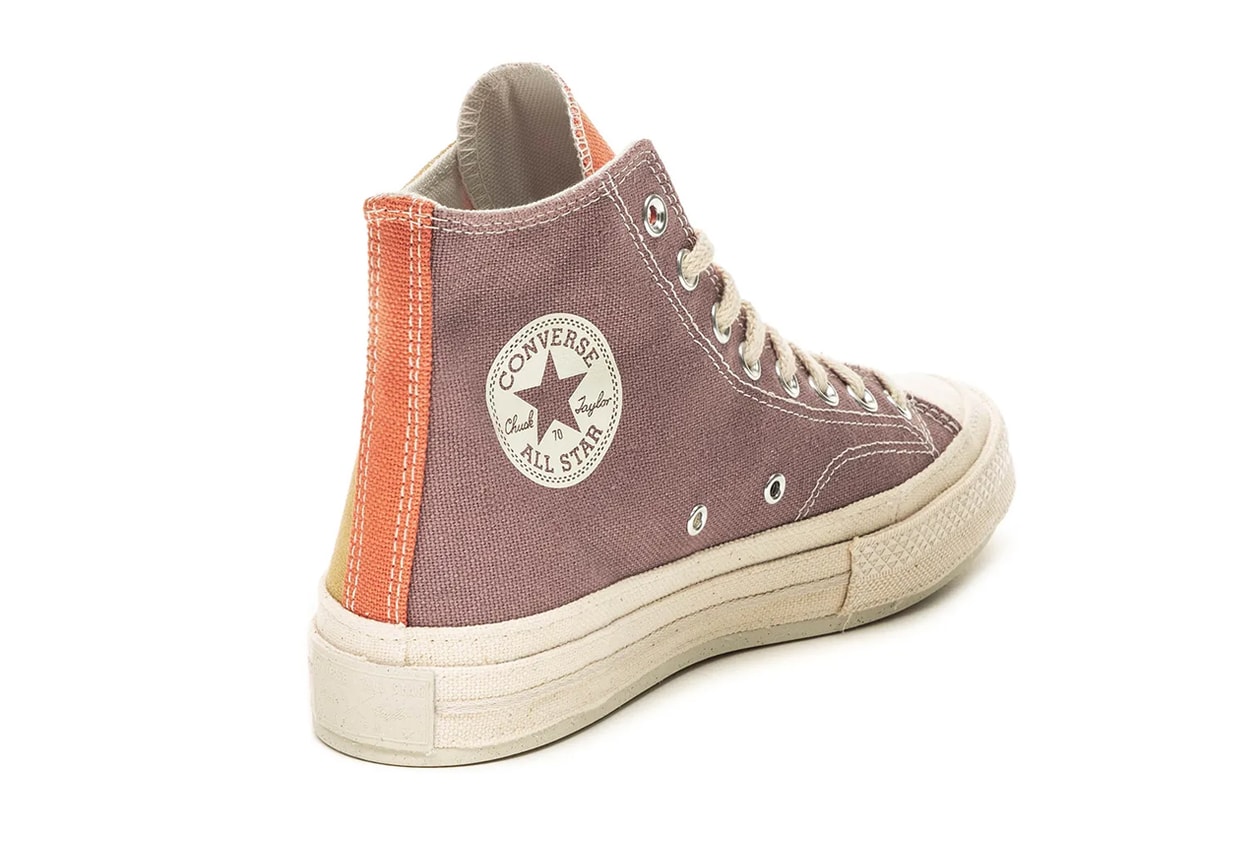 converse chuck 70 renew sustainable chuck 70 hi ox tri color mellow rose plein air egret 167772C prarie sand noble grey 167767C release date info photos price