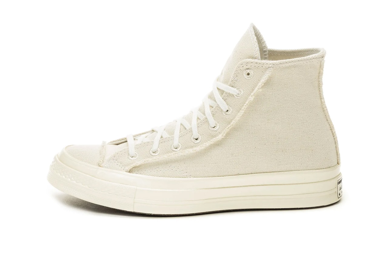 converse chuck 70 hi ox upcycled recycled canvas 167750C 167749C egret natural release date info photos price