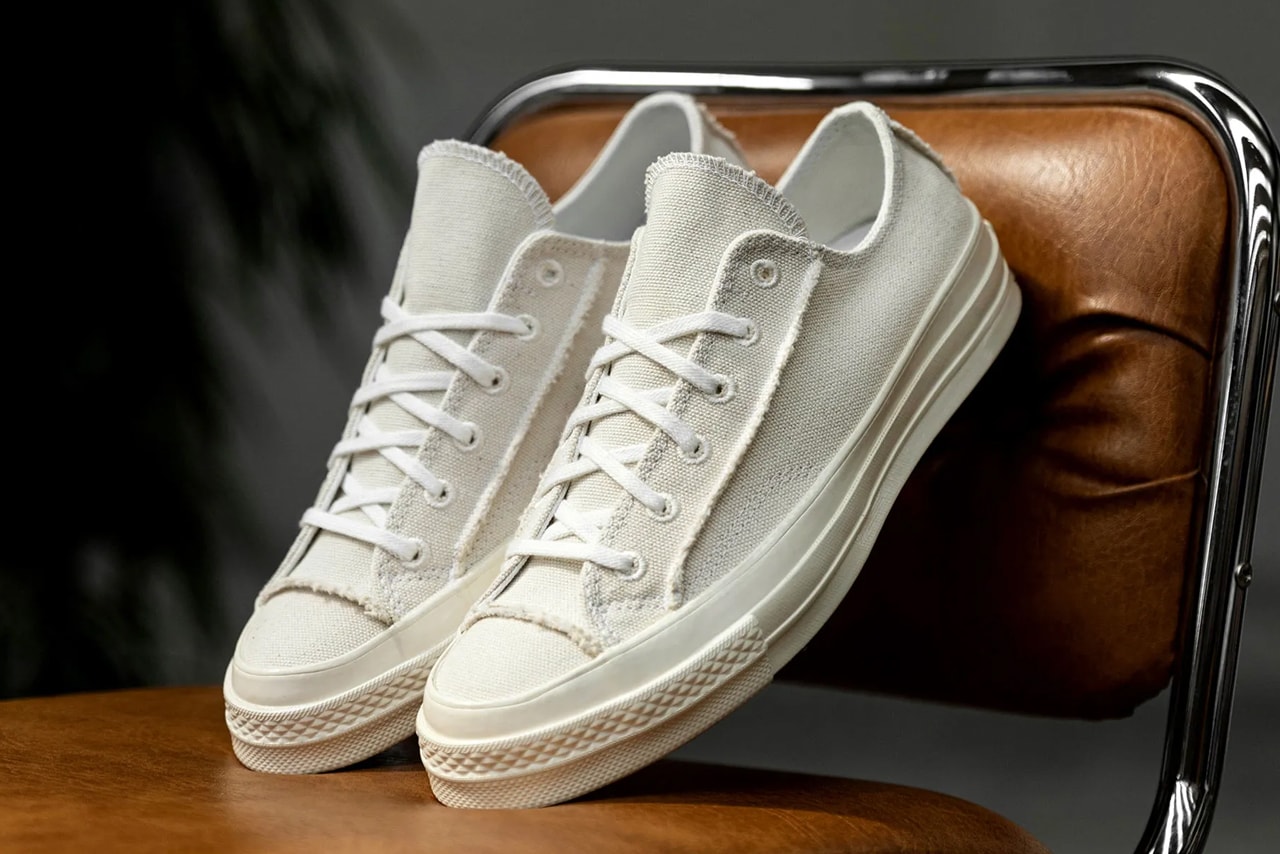 converse chuck 70 hi ox upcycled recycled canvas 167750C 167749C egret natural release date info photos price