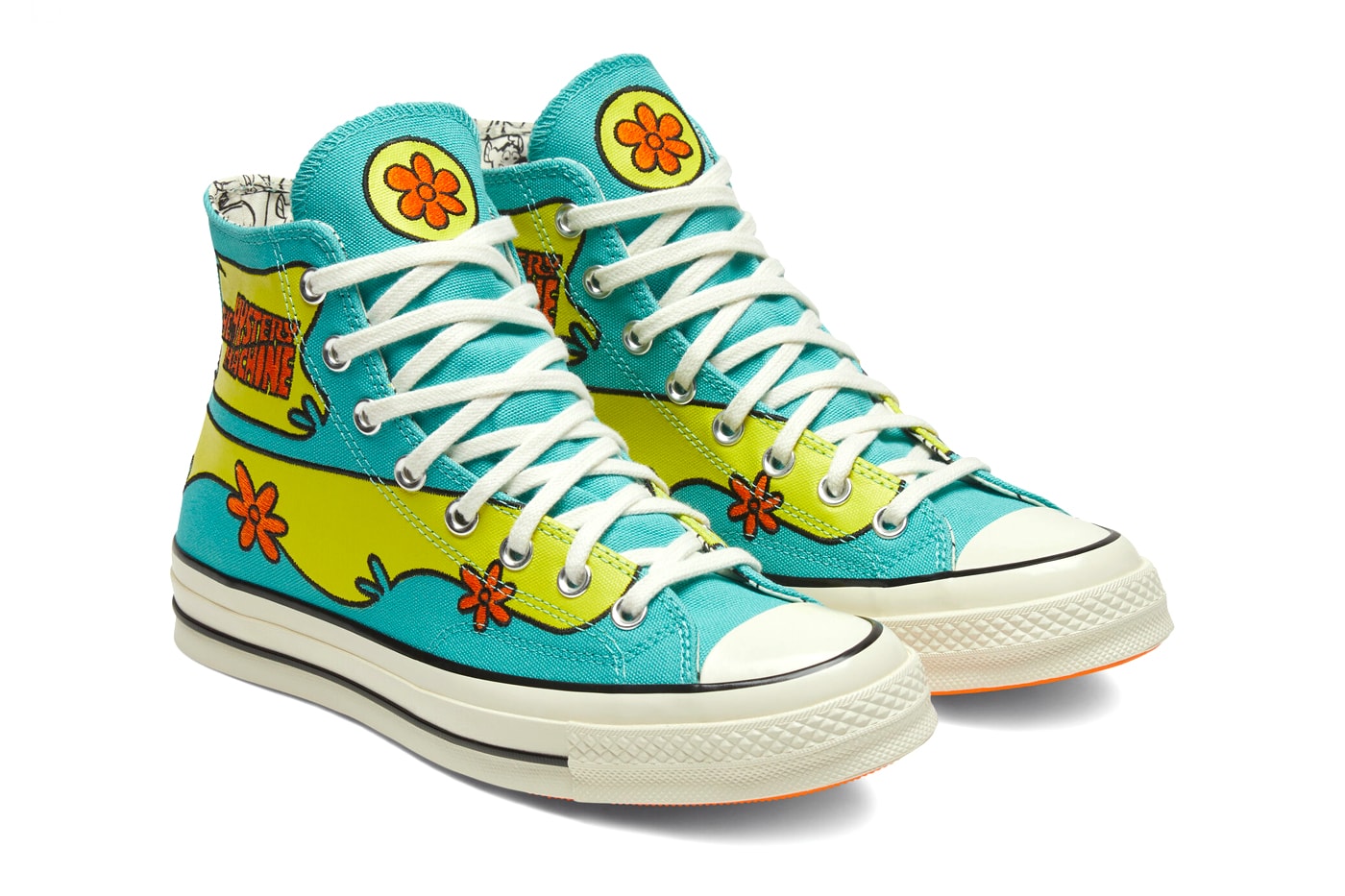 Converse x Scooby-Doo Chuck 70 Release Info the mystery machine black Pool Blue/Sulfur Spring/Egret 169082C 169072C 
