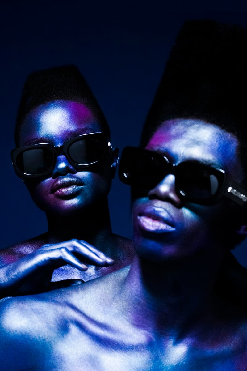 Daily Paper x KOMONO Sunglasses Collection Collaboration Eyewear First Look Campaign Lookbook Ottilie Landmark Contemporary Design 100% UV protection Black Tortoise Racing Red