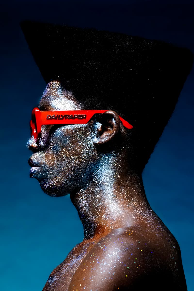 Daily Paper x KOMONO Sunglasses Collection Collaboration Eyewear First Look Campaign Lookbook Ottilie Landmark Contemporary Design 100% UV protection Black Tortoise Racing Red