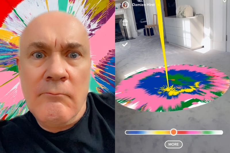 Damien Hirst and Snapchat Launch Augmented Reality Spin Art