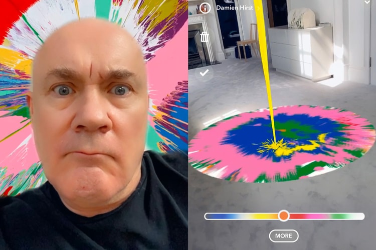 Damien Hirst and Snapchat Launch Augmented Reality Spin Art