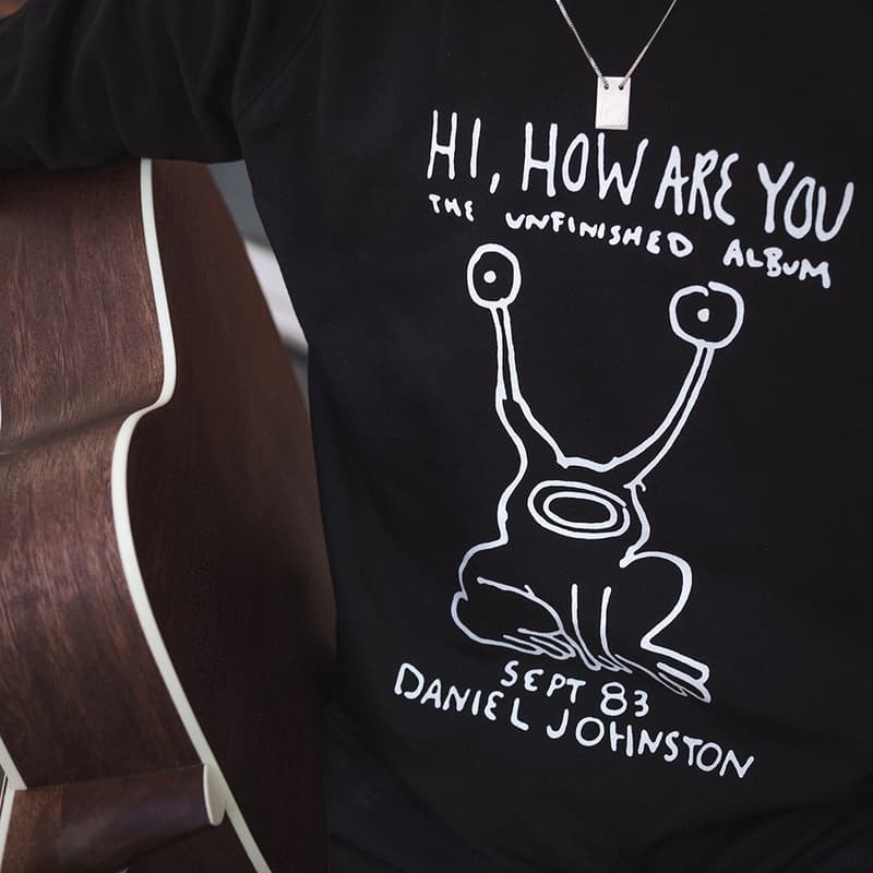 daniel johnston dedicated garbstore collection t-shirt sweatshirt black white hi how are you supreme release information buy cop purchase