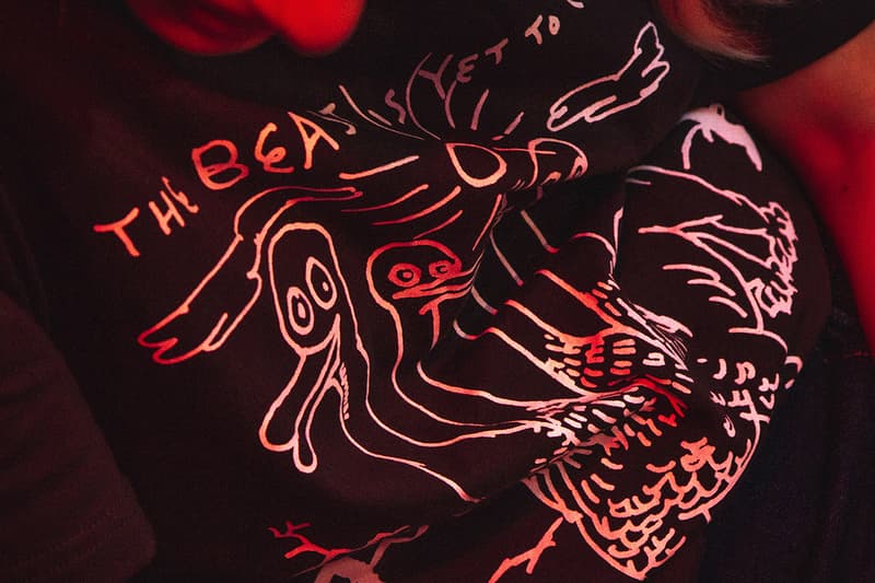 daniel johnston dedicated garbstore collection t-shirt sweatshirt black white hi how are you supreme release information buy cop purchase