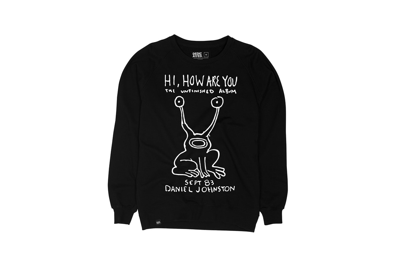 daniel johnston dedicated garbstore collection t-shirt sweatshirt black white hi how are you supreme release information buy cop purchase