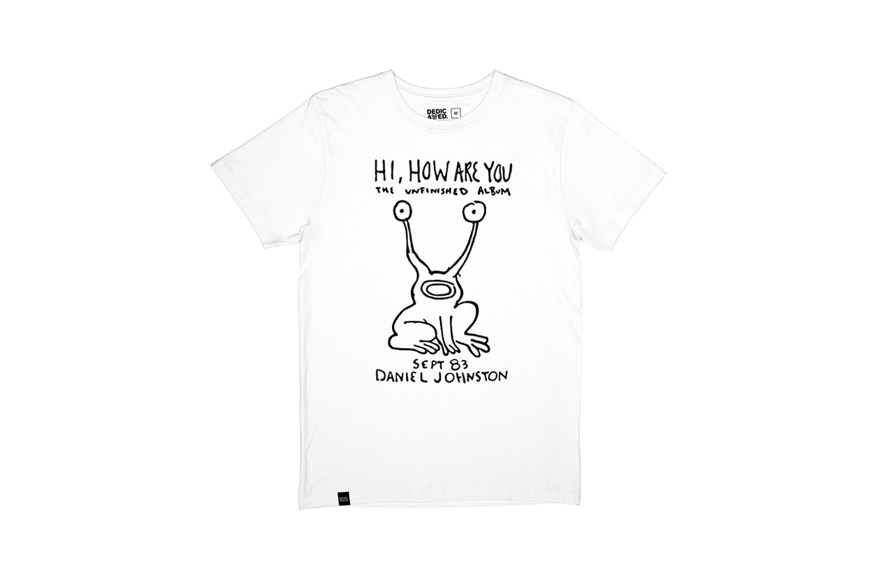 daniel johnston dedicated garbstore collection t-shirt sweatshirt black white hi how are you supreme release information buy cop purchase