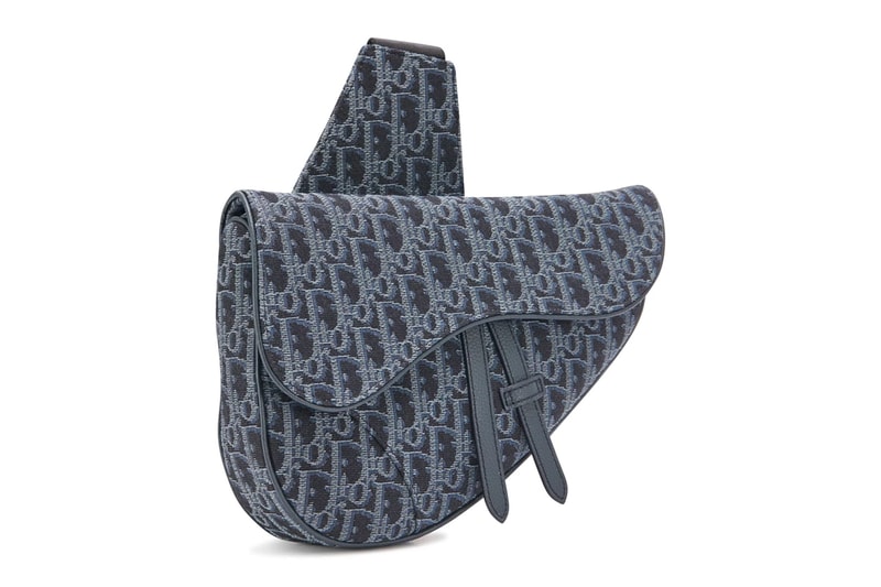 Dior Oblique Jacquard Saddle Bag Navy Noir Release Info Buy Price