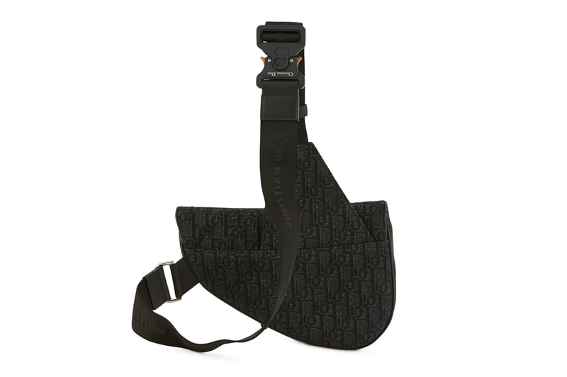 Dior Oblique Jacquard Saddle Bag Navy Noir Release Info Buy Price