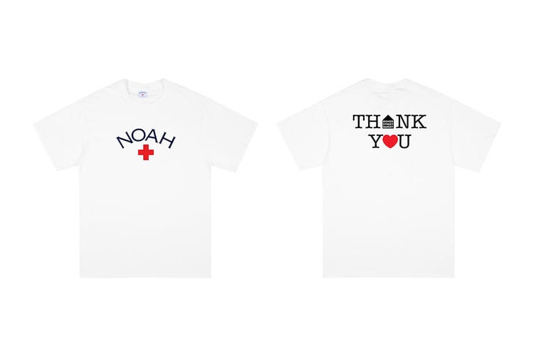 NOAH Continues Coronavirus Aid With Dover Street Market Thank You Core Logo T-Shirt