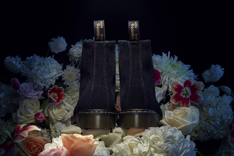 Dr Martens Undercover Boots SS20 1460 Remastered Black Floral