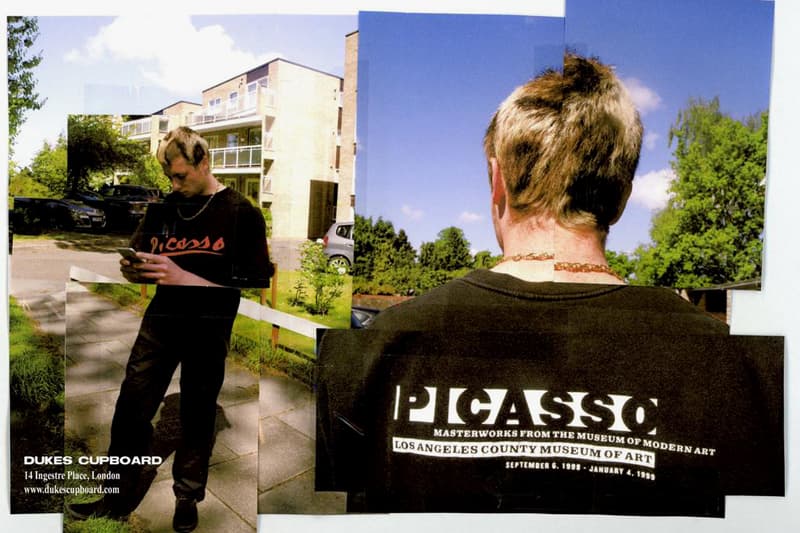 Dukes Cupboard Vintage Art T-Shirt Editorial Tee Lookbook 1990s Cézanne Sarah Lucas Roy Lichtenstein Starry Night Vincent Van Gogh Picasso Keith Haring Drop Buy Y2K