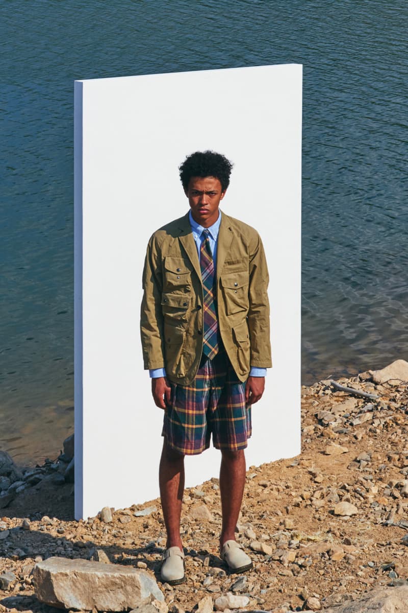 Eastlogue Spring Summer 2020 Lookbook menswear streetwear sartorial tailored formal dress smart casual military inspired vintage mil spec surplus blazer t shirt coats hats shirts pants shorts trousers