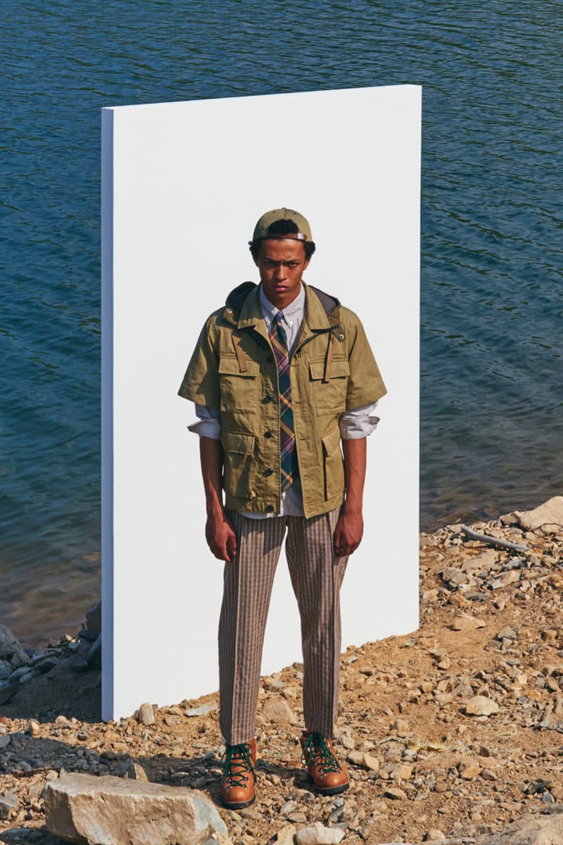 Eastlogue Spring Summer 2020 Lookbook menswear streetwear sartorial tailored formal dress smart casual military inspired vintage mil spec surplus blazer t shirt coats hats shirts pants shorts trousers