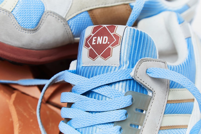 end clothing adidas originals consortium zx 9000 kiln pale blue sky grey terracotta vase clay pottery release information buy cop purchase 
