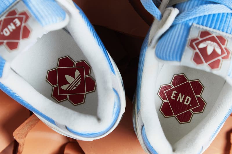 end clothing adidas originals consortium zx 9000 kiln pale blue sky grey terracotta vase clay pottery release information buy cop purchase 