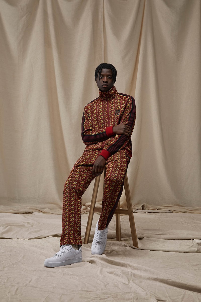 needles end clothing 15th anniversary tracksuits collection paisley black details buy cop purchase release information
