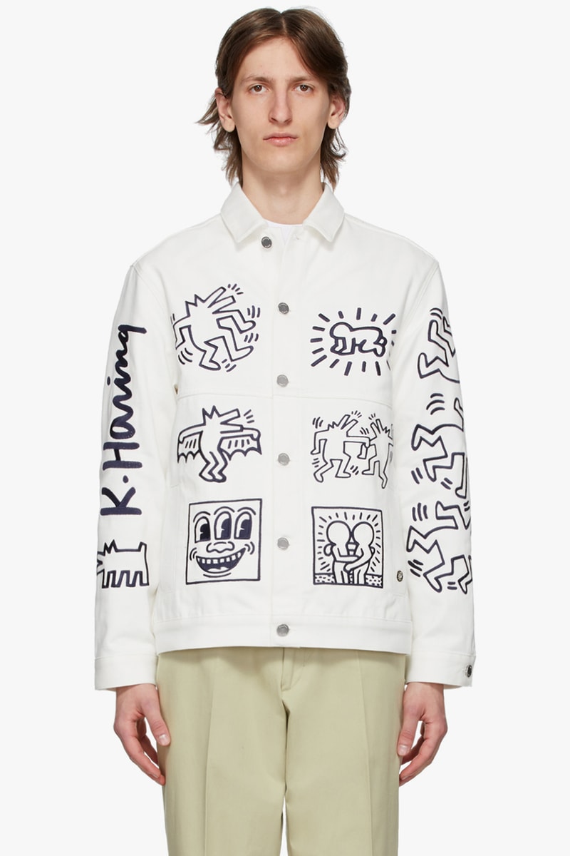 etudes Black Keith Haring Edition Klein Hoodie White Keith Haring Edition Wonder T Shirt denim Guest Jacket