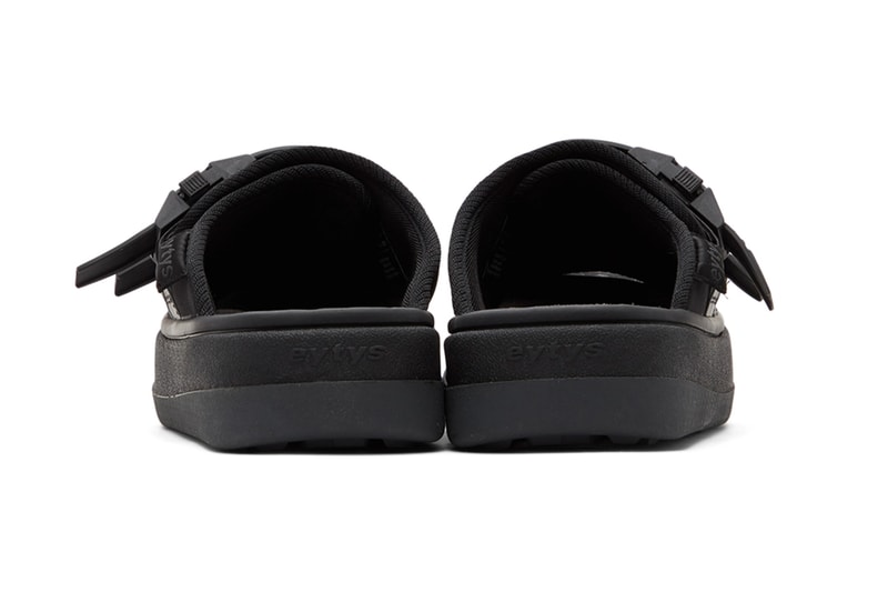 Eytys Capri Sandals Off White Black release Buffed canvas twill faux leather slip on Open round toe Treaded rubber sole
