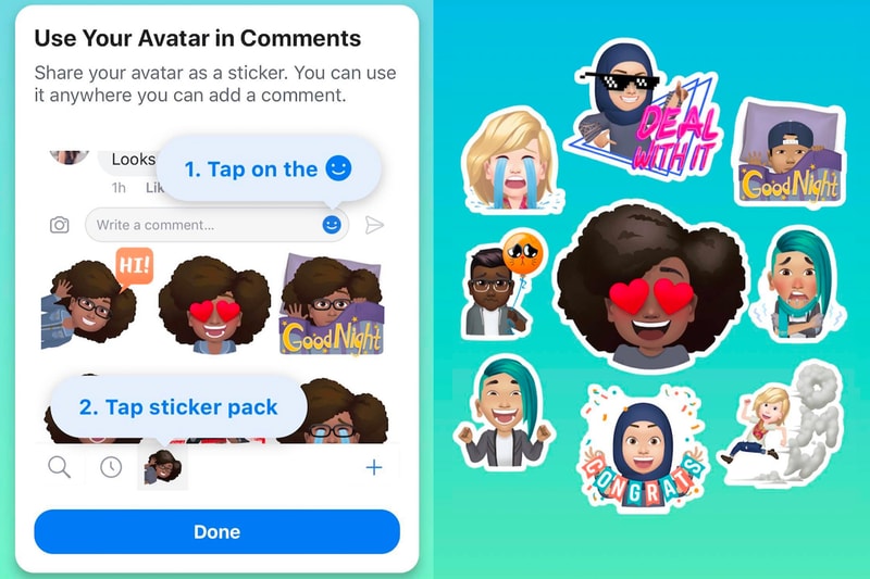 Facebook Avatars USA Launch snapchat Bitmoji competitor virtual custom emoticon persona info