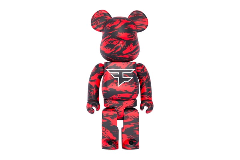 FaZe Clan Medicom Toy BE@RBRICK Release info buy price tiger camo red black