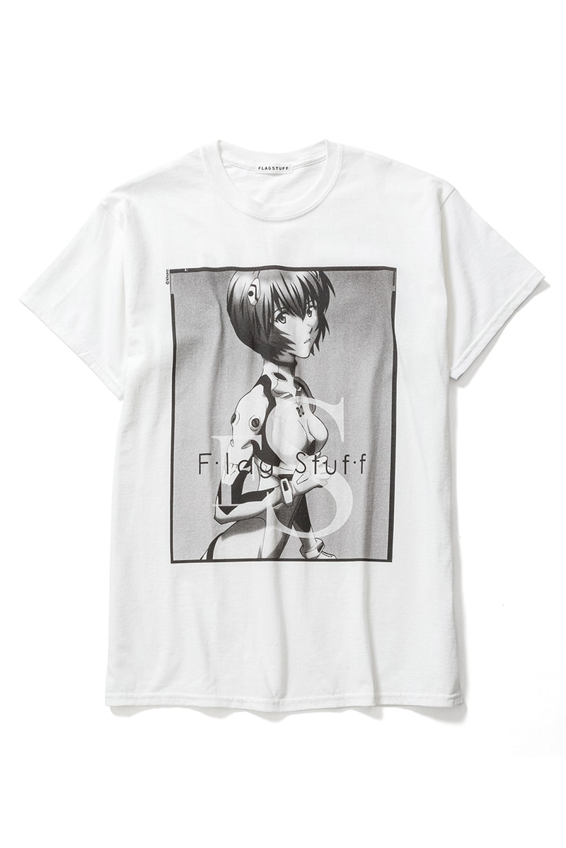F-LAGSTUF-F x 'Evangelion,' BEAMS T Collaboration tee shirts Rei Ayanami collection 3 1 redo movie june 2020