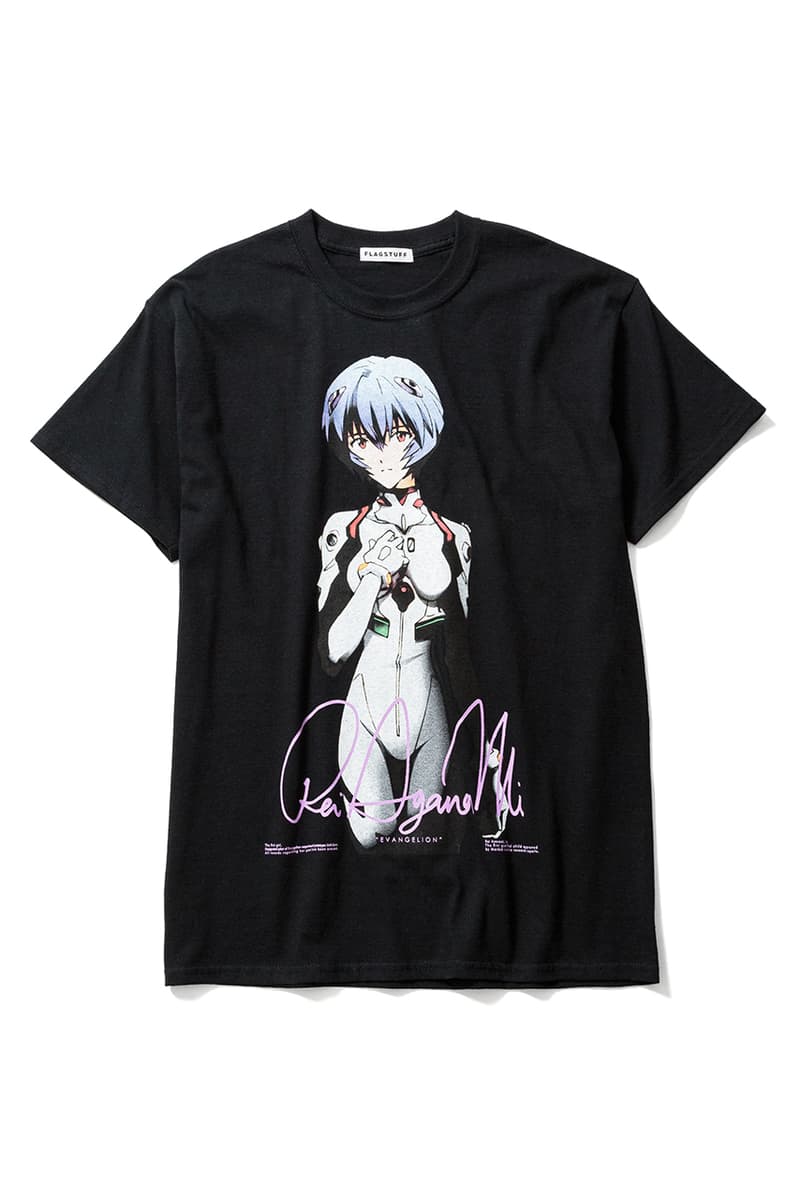 F-LAGSTUF-F x 'Evangelion,' BEAMS T Collaboration tee shirts Rei Ayanami collection 3 1 redo movie june 2020