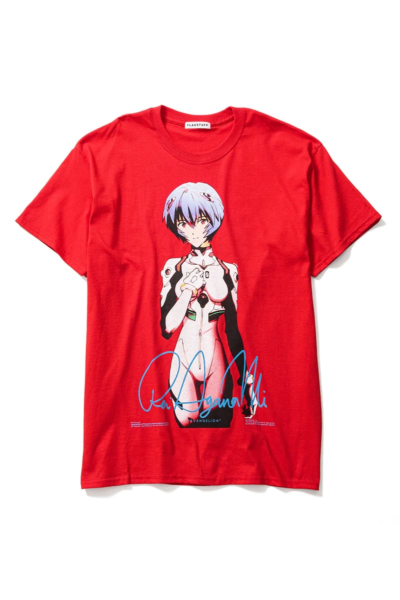 F-LAGSTUF-F x 'Evangelion,' BEAMS T Collaboration tee shirts Rei Ayanami collection 3 1 redo movie june 2020