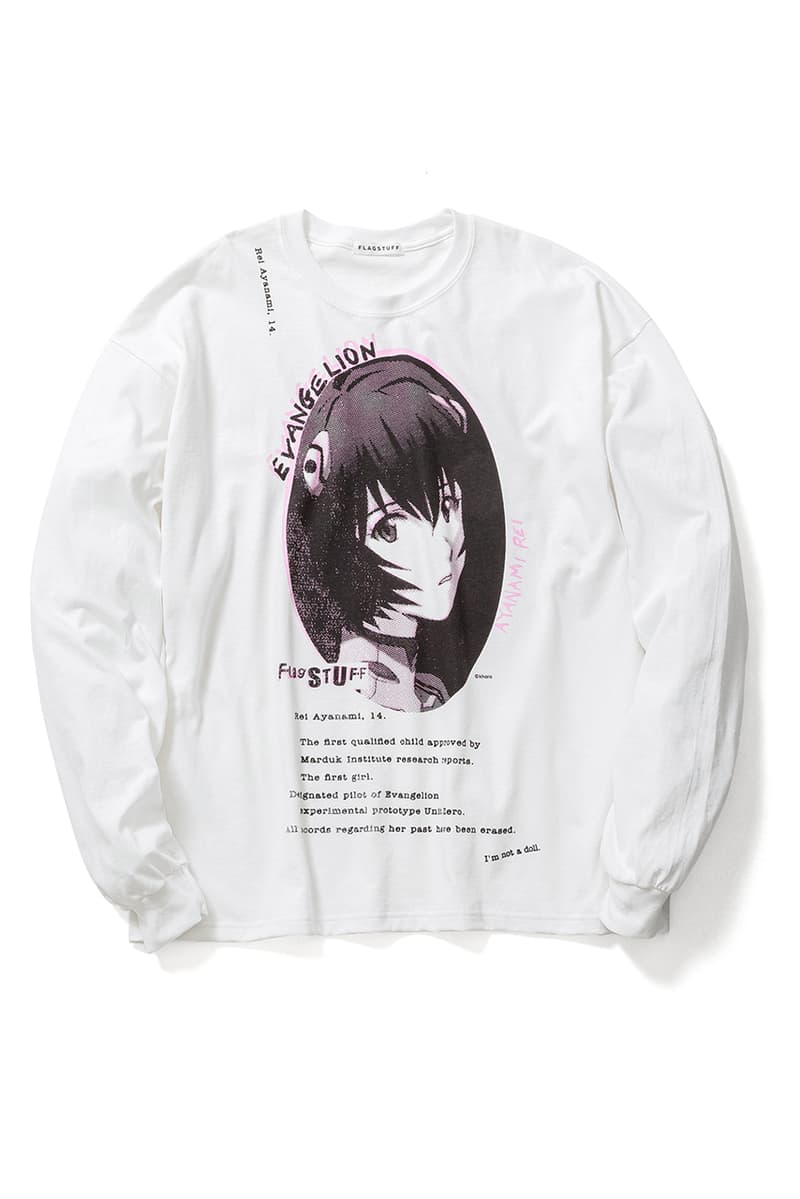 F-LAGSTUF-F x 'Evangelion,' BEAMS T Collaboration tee shirts Rei Ayanami collection 3 1 redo movie june 2020