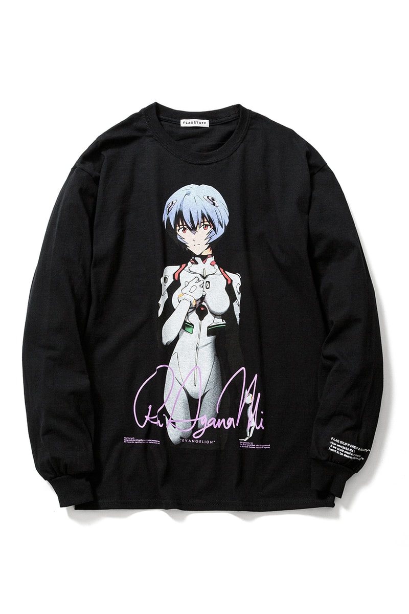 F-LAGSTUF-F x 'Evangelion,' BEAMS T Collaboration tee shirts Rei Ayanami collection 3 1 redo movie june 2020